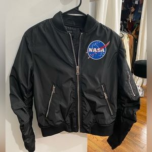Nasa bomber jacket black